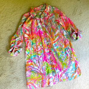 Lilly Pulitzer cotton bathing suit cover